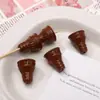 Color Macarrón Cuentas Acrílicas de Helado Llavero Colgante Hecho a Mano Accesorios Cadena para Teléfono Móvil Material
