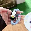 Cuentas de Piedra Ojo de Gato y Correa Elástica para Joyería Linda Adecuada para Xiaomi Mi Band Generación 10/9/8 Universal