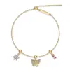 Pulseira Pingente Ferradura Coração Europeia e Americana Transfronteiriça, Nova Moda, Luxo Leve, Versátil, Casual, Joia Estilo Fofo para Meninas