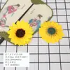 Nuevos Capullos de Flores Artificiales en Varios Estilos, Pegatinas de Pared para el Hogar, Decoraciones para Ventanas, Adornos Pequeños, Cabezas de Flores de Girasol Latino