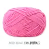 Ovillo de Hilo de Algodón Leche de 4 Hebras, Ovillo de Hilo Medio-Grueso para Crochet Hecho a Mano, Muñeca de Crochet DIY, Bolso, Hilo para Suéter de Bebé