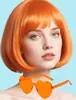 Peluca de moda transfronteriza europea y americana para mujer, estilo Bob, para uso diario, cosplay, versátil, pieza de cabello corta tipo Bob