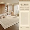 Alfombra Sala de Estar 2026 Nuevo Estilo Crema Sin Lavar Limpiable Engrosada Esterilla para Piso de Sofá Dormitorio Mesita de Noche Habitación Sensación Otro
