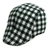 Gorra retro para hombre, boina a cuadros de otoño e invierno, gorra coreana de mediana edad, gorra progresiva informal Joker, venta al por mayor