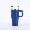 Copo de Carro Transfronteiriço 14Oz20Oz com Alça Aço Inoxidável Dupla Camada 304 Copo com Isolamento a Vácuo Portátil para Exterior com Canudo
