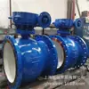 Válvula de Esfera Tipo V Flangeada Manual Qv47H-Dn50 com Transmissão por Engrenagem Helicoidal, Material Wcb, Fabricante de Válvulas de Esfera
