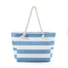 Bolsa tote Amazon transfronteiriça com design estampado em lona, bolsa de mão de corda de cânhamo de grande capacidade, bolsa de ombro para viagem