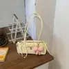 Bolsa Baguete Colorida com Design de Bolinhas Niche Coreano para Mulheres 2026 Novo Modelo Bolsa de Ombro para Uso Diário