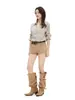 Nuevo en stockCamisa blanca de lino natural de manga larga, color liso, cuello en V, simple y versátil para mujer, casual Q252004