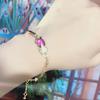 Tiktok en vivo popular collar de zorro que cambia de color sensible a la temperatura pulsera anillo traje personalidad todo-combinable joyería de moda