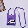2024 Bolsa de Mão Mini de Tricô Guofeng Panda Bolsa de Celular Fashion Guofeng Bolsa de Ombro Bolsa Casual Versátil