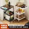 Mesa de Centro con Cajones, Estante de Almacenamiento Estilo Chino, Mesa Móvil con Cajones, Carrito, Mesa Lateral para Sofá de Sala de Estar, Almacenamiento