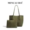 Bolsa Nueva de Mano Tejida Mate para Otoño e Invierno Bolsa Tote Grande de Hombro Único y Bajo el Brazo Estilo Retro Satchel Bolsa para Suegra