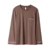 Algodón viscosa algodón marca pijamas hombre verano manga larga cárdigan top holgado XXXXL talla extra se puede usar afuera RC