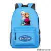 Directo de fábrica Mochila estampada de Frozen mochila de animación para escuela primaria bolsa de dibujos animados con estampado en caliente gran capacidad