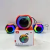Mini altavoz Bluetooth inalámbrico transfronterizo nuevo portátil para exteriores luz RGB colorida tarjeta portátil estéreo pequeño