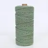 Shengwei Atacado Corda Trançada Colorida de 3mm 4mm Feita à Mão Materiais DIY para Roupas Bolsas Tapeçaria Corda de Linha de Algodão