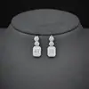 Pendientes de Zirconia Microincrustada con un Toque de Lujo Ligero y de Gama Alta, Adecuados para Ventas en Vivo de Comercio Exterior, Wholesale Exagerado, Regalo del Festival Qixi E048