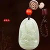 Jade de Hetian Doce Signos del Zodíaco Buda Llavero para Coche Colgante para Coche de Hombres y Mujeres Cordón Personalizado Colgante de Joyería de Jade