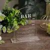 Números de Mesa Acrílicos Curvos Personalizados, Adecuados para Bodas, Personalización en Acrílico Transparente
