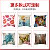 Suministros del Fabricante Fundas de Almohada de Halloween para Gatitos Felpa Corta Estampadas Fundas de Almohada Decorativas para Sofá Cama Estilo Nórdico
