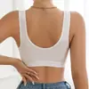 Encaje Puntada de Encaje Seda de Hielo Delgado Transpirable Ropa Interior Deportiva Hebilla Frontal Sexy Lateral Colateral Sujetador para Mujer sin Aros