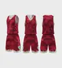 Conjunto de Uniforme de Baloncesto Retro Personalizado Transpirable de Secado Rápido Sin Mangas Jersey de Competición Deportiva al Aire Libre con Logo Personalizado