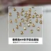 Pedras de Strass Imitação K9 12 Cores Nail Art Strass de Fundo Pontiagudo 33 Facetas Super Brilho 1,5-5mm Strass Redondos Coloridos Strass de Preenchimento Cristal