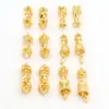 Mortero de Diamante Real Chapado en Oro de 18 Quilates Material para Hacer Joyería DIY Cuentas de Buda Pulsera Estrella y Luna Accesorios Bodhi Mortero Mágico Campana D170