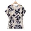 Camiseta de Verano para Mamá Traje Digno y Elegante 2025 Nuevo Top de Gasa Estilo para Mujeres de Mediana Edad y Mayores Pantalones de Pierna Ancha y Faldas