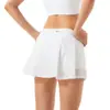 Falda deportiva de secado rápido para mujer, cómoda y transpirable, adecuada para fitness y yoga, de cintura alta, adelgazante, falda de tenis anti-exposición