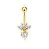 Gabe Moda Europeia e Americana Transfronteiriça Estilo Tendência Estrela-do-mar Borboleta Personalizado Piercing para Umbigo Joia