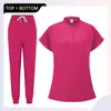 Traje de Cirugía sin Mangas para Mujer, Uniforme de Enfermería, Uniforme Médico, Ropa de Trabajo al por Mayor para Belleza y Peluquería