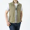 Chaleco para Hombre, Chaleco de Pesca Deportiva para Exteriores para Hombre, Chaleco de Trabajo, Chaleco Chaqueta Transpirable de Secado Rápido Casual para Hombre