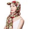 Novo Chapéu Cachecol Feminino Cor Sólida Estilo Transfronteiriço com Aba, Chapéu Cachecol de Puxar Versátil