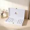 Caja de Polvo Liofilizado de Gama Alta, Caja de Regalo Creativa Personalizada, Caja de Empaque de Cuero PU de Lujo Ligero, Caja Vacía, Caja de Regalo para Productos de Cuidado de la Piel