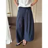 Pantalones Acampanados Ligeros Icciicc con Sensación de Oxígeno de Secado Rápido Cortos con Forma de Capullo Holgados Casuales para Mujer Verano 2318