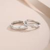 Anillo de pareja de orejas de trigo felices de plata esterlina S925, anillo de expresión femenina Mori Niche Senior, explosiones transfronterizas al por mayor