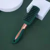 Peine con bolsa de aire para masajes verde oscuro pintura elástica peine con bolsa de aire para cabello de mujer peine antiestático para rizos peine de costillas