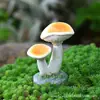 Pequeños Adornos de Resina de Hongo Adornos de Flores para Bonsái Musgo Suculento Paisaje Micro Jardín Patio Pecera