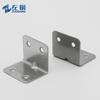 Izquierda acero engrosado acero inoxidable sólido esquina en ángulo recto pata de mesa silla conector en forma de L 1.5 de espesor código de ángulo 3712 mayoreo