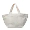 Bolso de Lona Bordado con Letras Japonesas y Coreanas Nuevo para Mujer, Estilo Artístico, Bolso Cubo Portátil Grande y Pequeño, Bolso de Hombro Casual Elegante