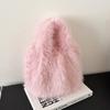 Bolsa Fluffy Advanced Sense Niche Bolsa Fluffy Feminina Inverno 2024 Nova Bolsa Fluffy Moda Bolsa Bucket