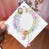 Libro Caperucita Roja Mismo Estilo Estudiante Pulsera de Glaseado de Palomitas de Maíz Hecha a Mano con Cuentas Dibujos Animados Cristal Pulsera Infantil Venta al por Mayor Cajas de Regalo