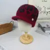 Gorro de Lana de Invierno para Mujer, Madre, Gorro de Punto Cálido y Engrosado para Personas Mayores, de Mediana Edad y Mayores, Forro de Lana de Pelo de Conejo, Moderno y Casual