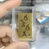Adesivo de Telefone de Ouro Puro 999 para Riqueza Instantânea, com Adesivo Traseiro, Adesivo de Ouro 2mg, Presente Promocional para Lojas de Ouro em Transmissão ao Vivo