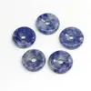 Pedra Natural Cristal Ágata Separador Fivela da Paz Pingente DIY Acessórios para Pulseira Colar Acessórios de Joias Rosca