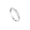Anillo de pareja Xinghe de plata esterlina S999, ligero, de lujo, con diseño de nicho de alta sensibilidad, anillo de apertura súper brillante para mujer.