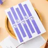 Adhesivo etiqueta engomada larga sellado etiqueta engomada horneado postre desechable pastel comida embalaje caja sellado etiqueta decorativa