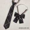 Estilo Universitario Japonés Corbata JK para Mujer Collar de Corbata Camisa a Rayas Color Vino Tinto Lazo Corto Uniforme Escolar Masculino DK
